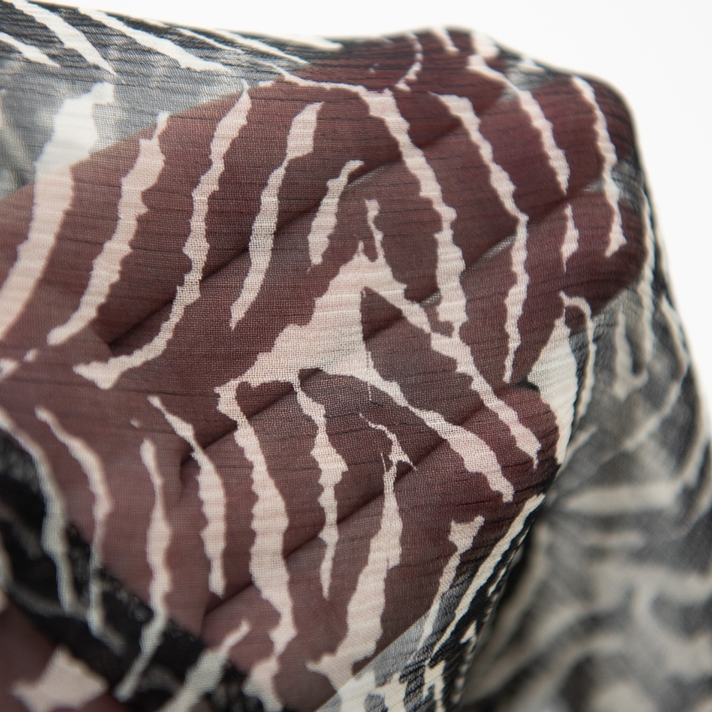 Nanette Lepore Sheer Zebra Print Blouse 4 Black_5